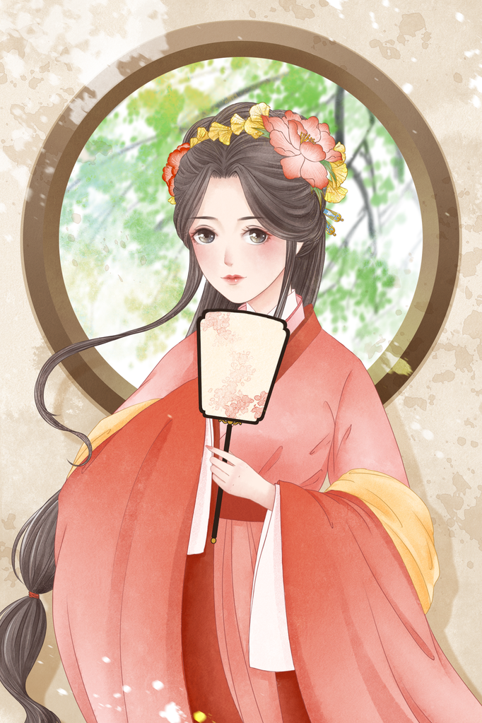 古代美女插画