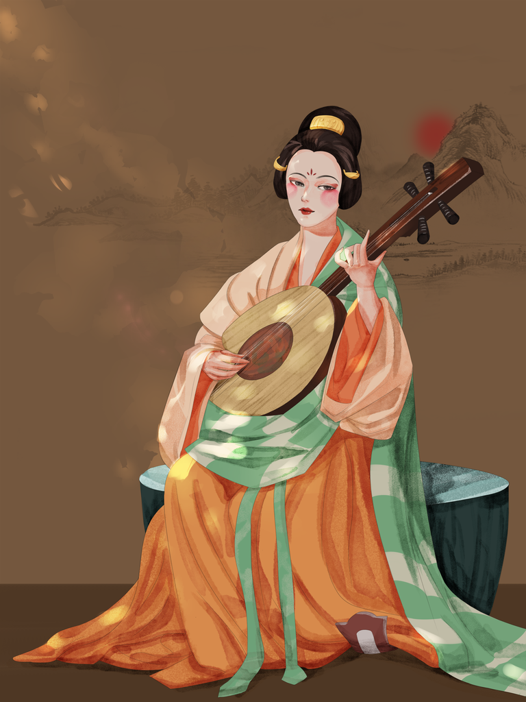 古风古代美女插画