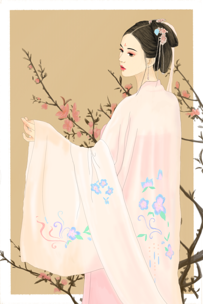 古风古代美女插画