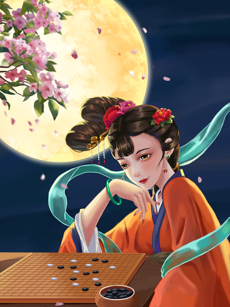 古风美女插画素材