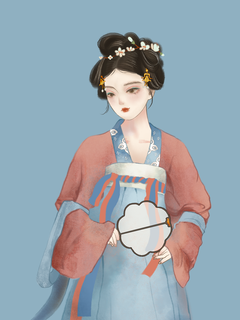 古风美女插画素材