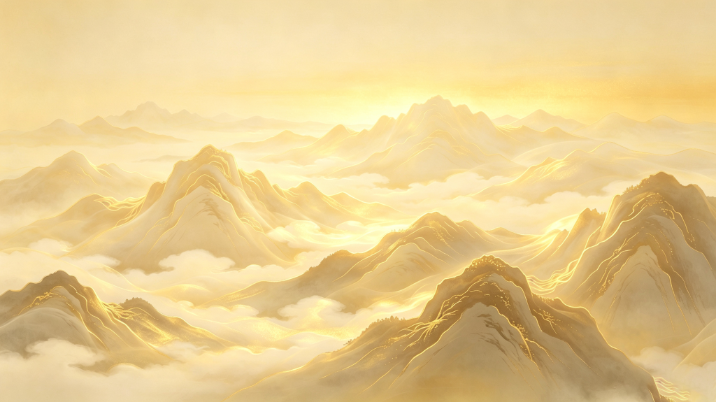 金色山脉背景图