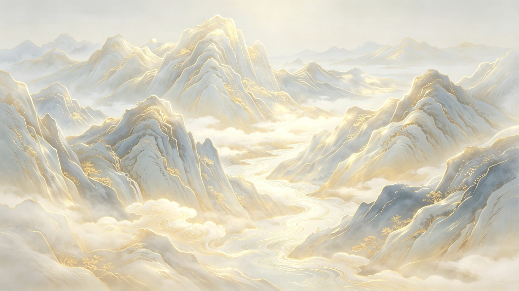 金色山脉背景图