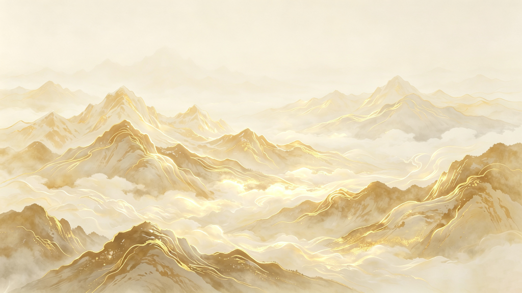 金色山脉背景图