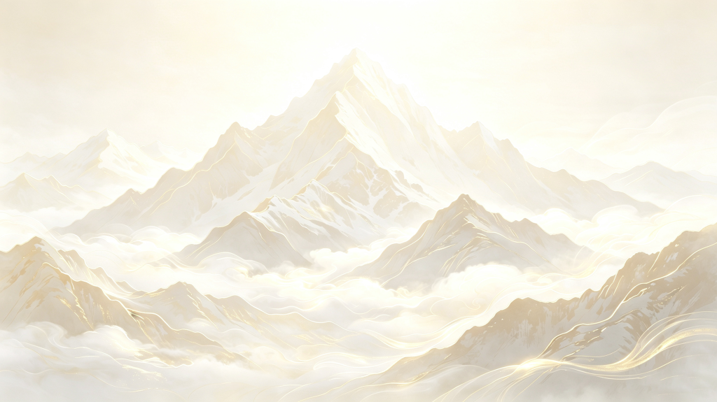 中式灰色山脉背景