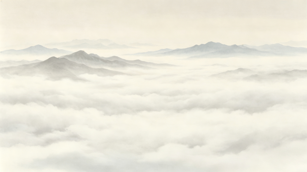 中国风中式灰色山脉水墨云山远山背景
