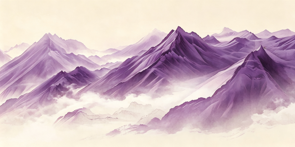 紫色山脉背景图