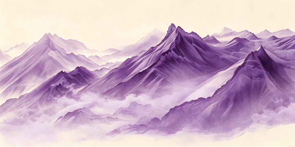 紫色山脉背景图