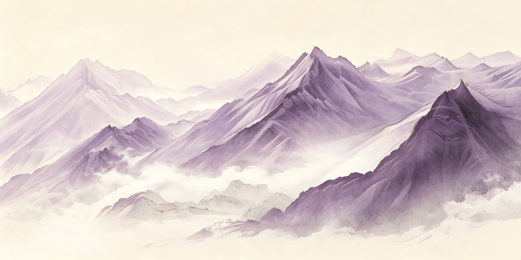 紫色山脉背景图