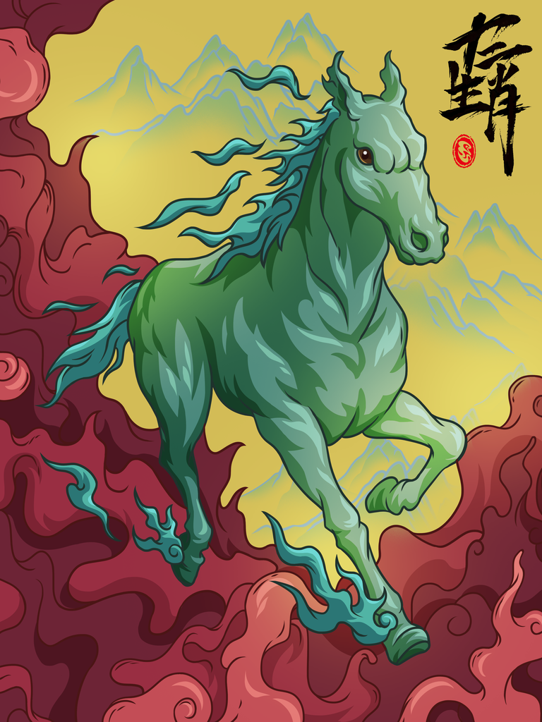 中国风十二生肖插画