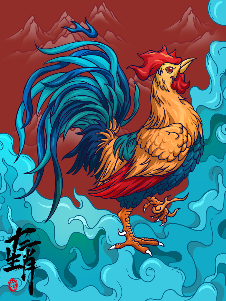 中国风十二生肖插画