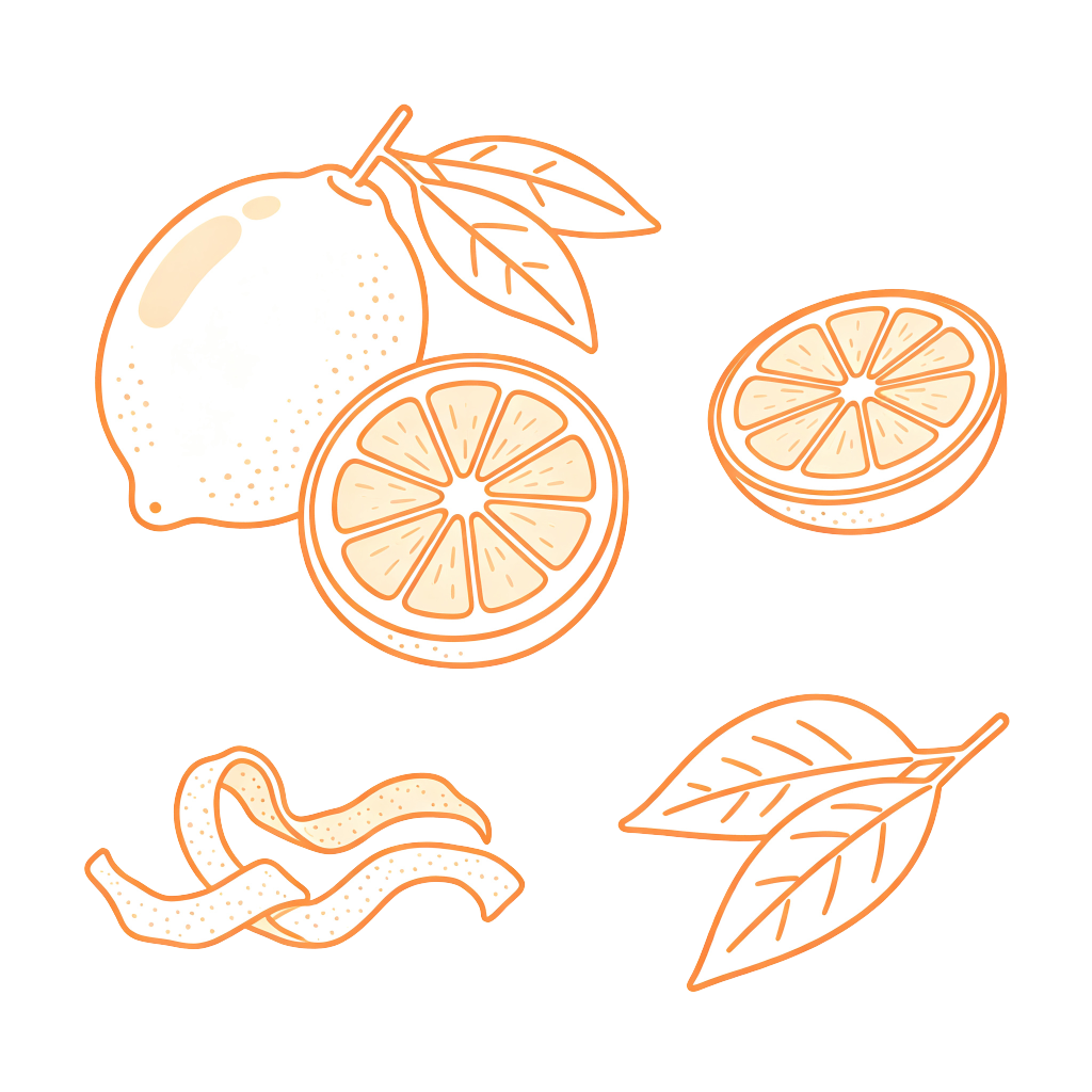 卡通美味水果插画素材