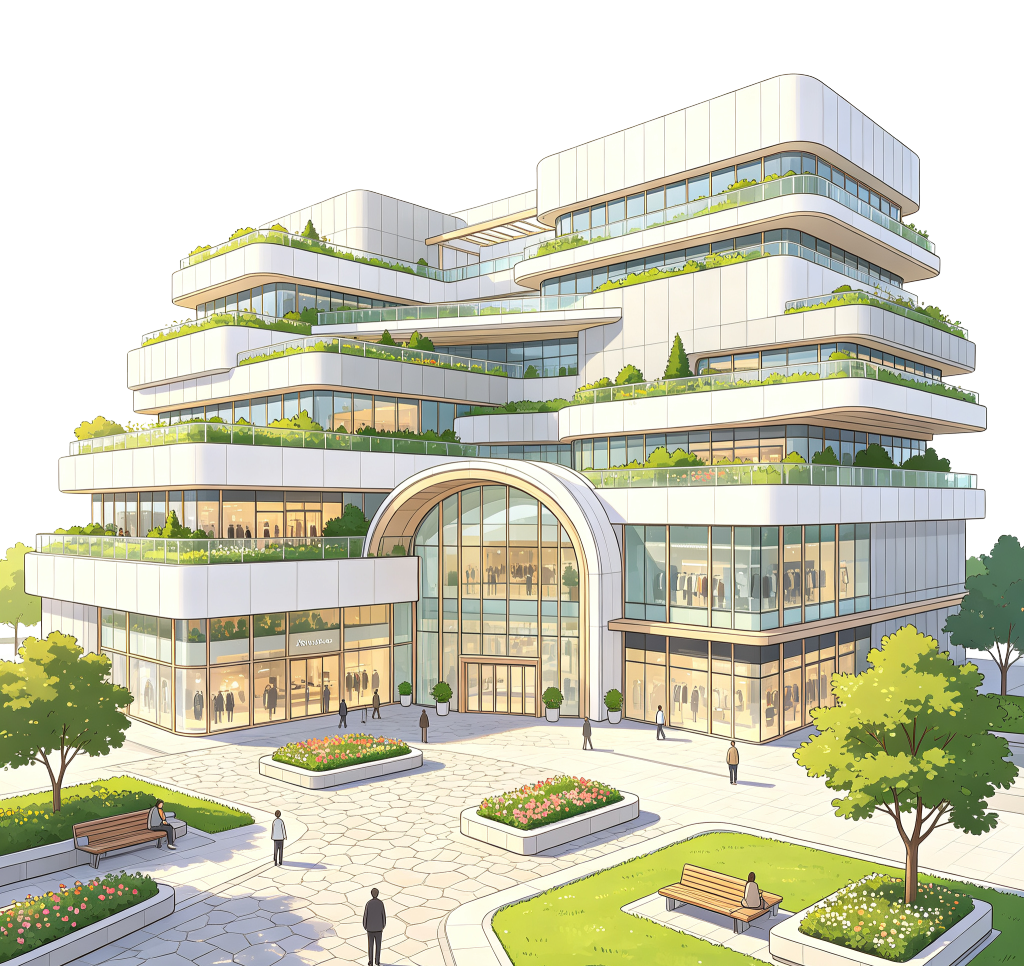建筑外观插画