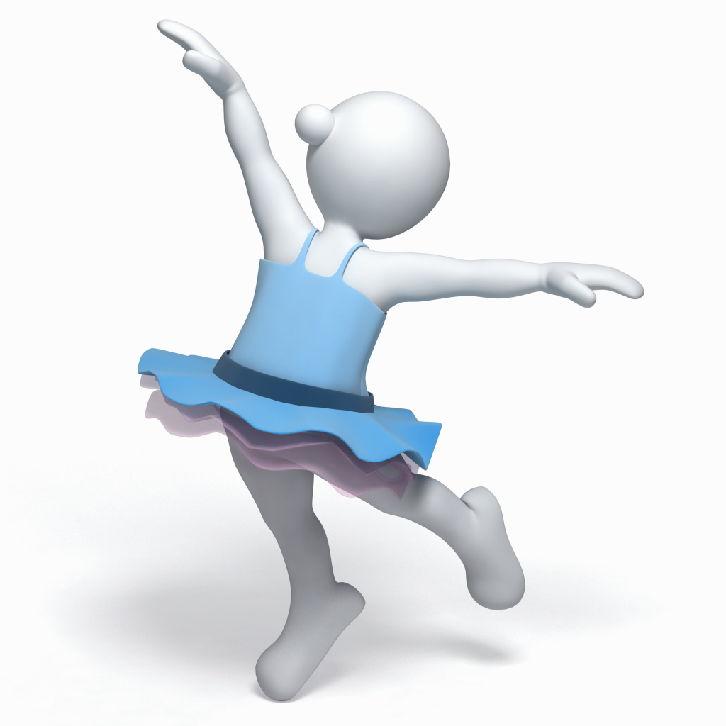 跳舞3D小人图片素材