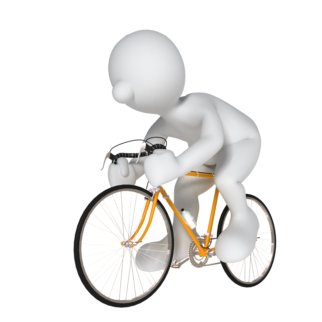 骑车3D小人图片素材