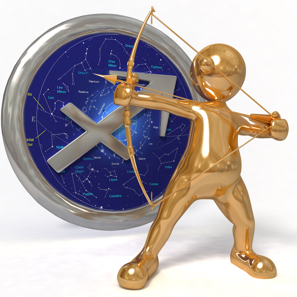 射手座十二星座3D小人图片