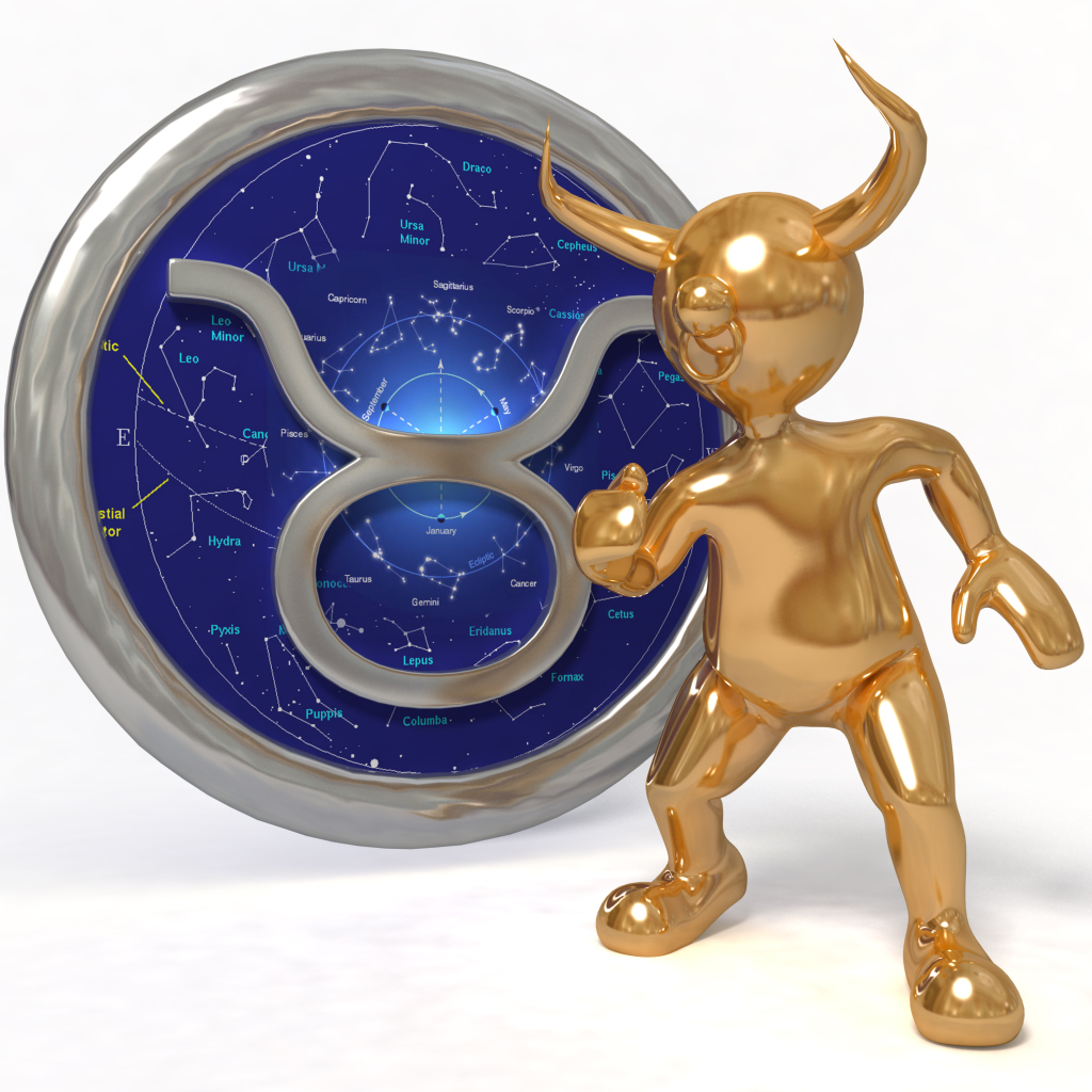 金牛座十二星座3D小人图片