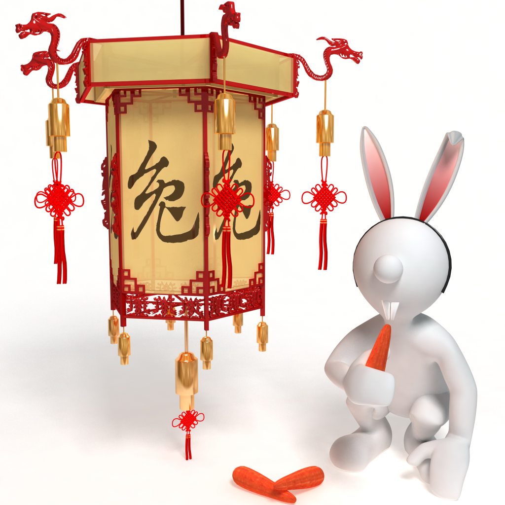 兔十二生肖3D小人图片