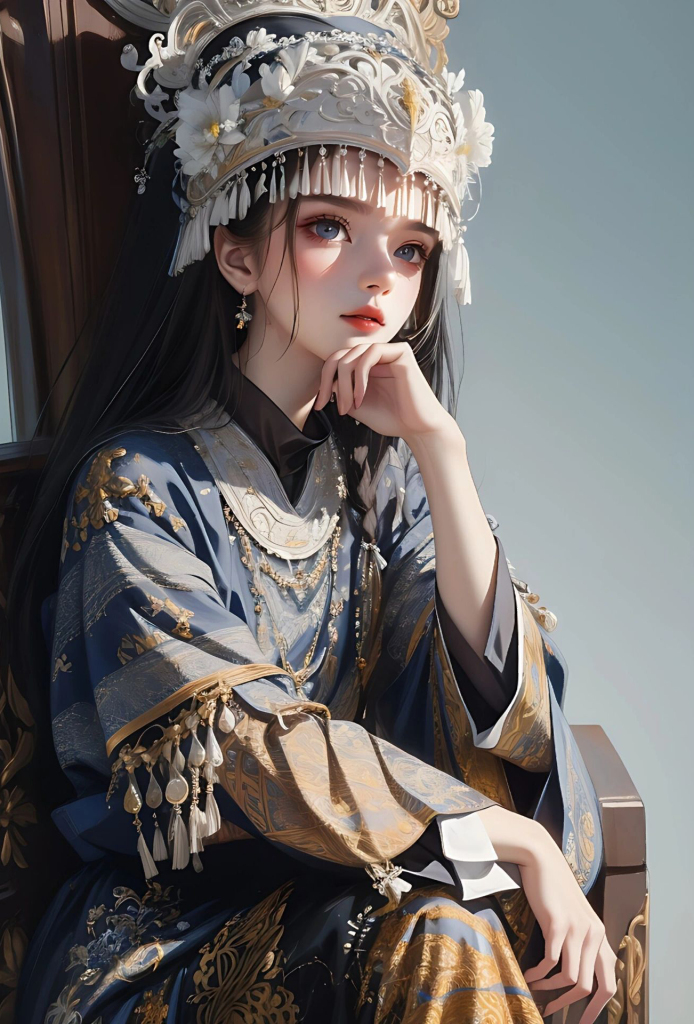 苗族姑娘苗族服饰图片