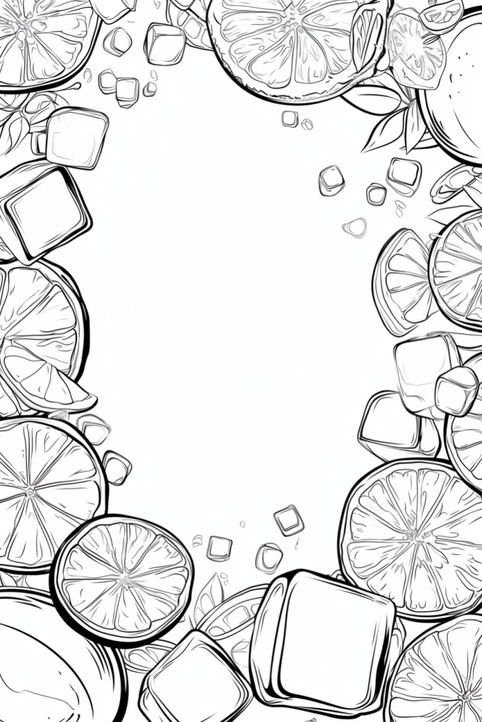 卡通柠檬背景图插画