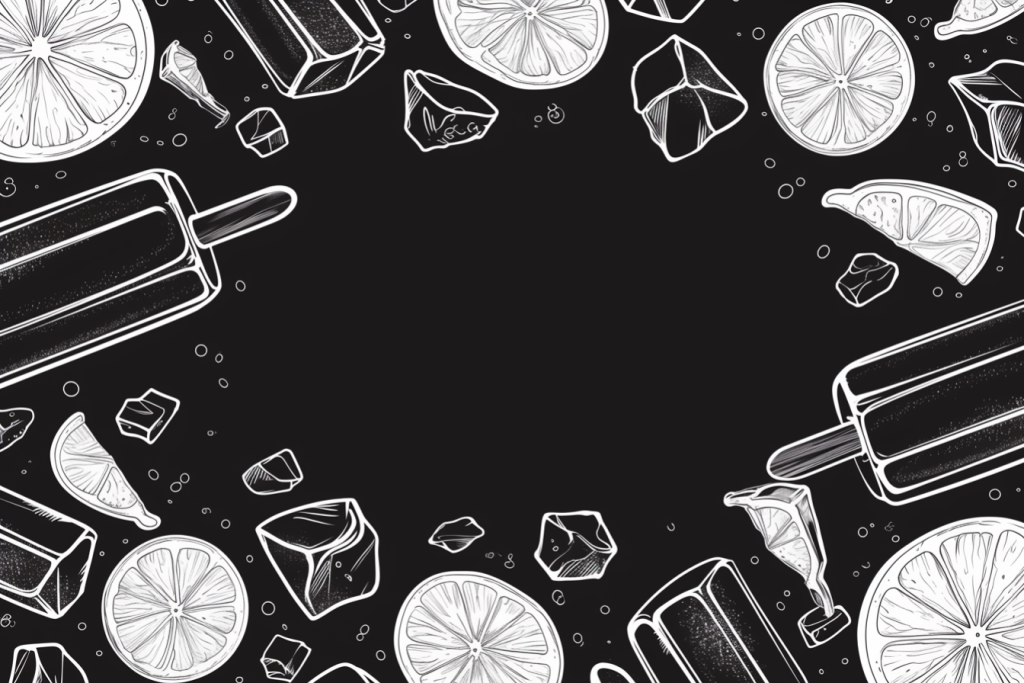 卡通柠檬背景图插画