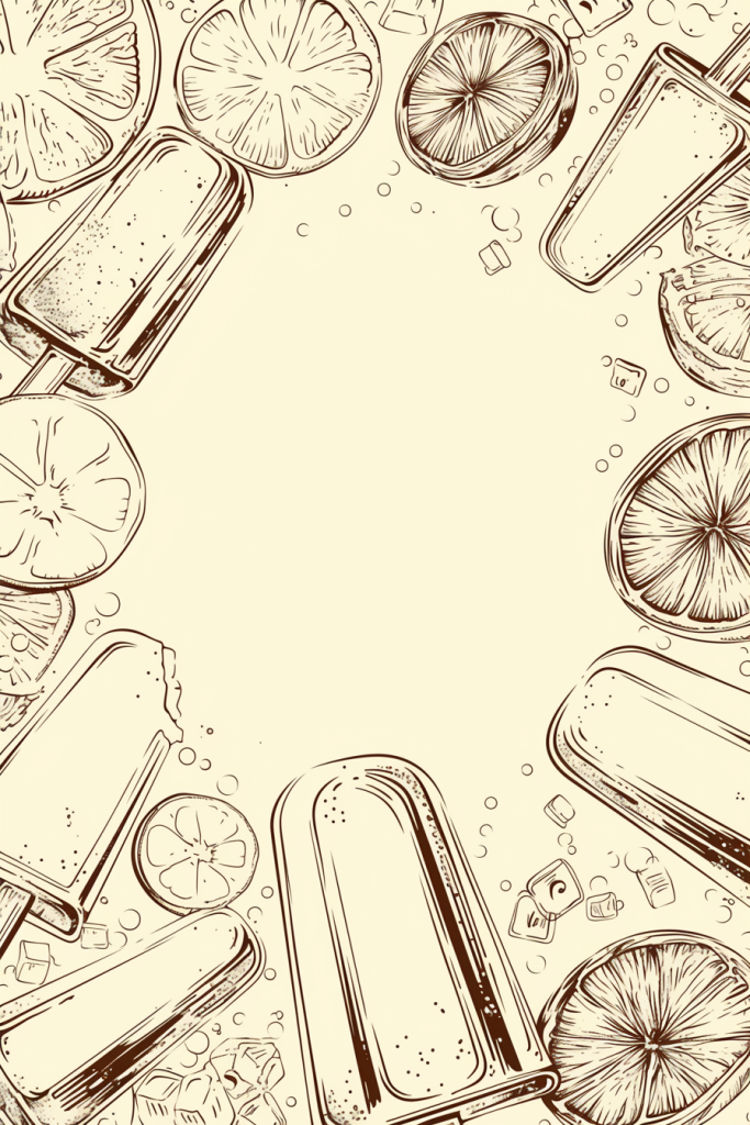 柠檬元素背景图插画
