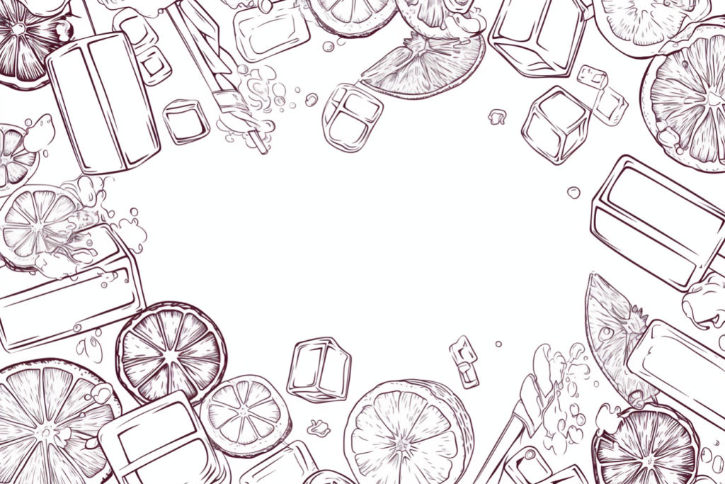 柠檬装饰背景图插画