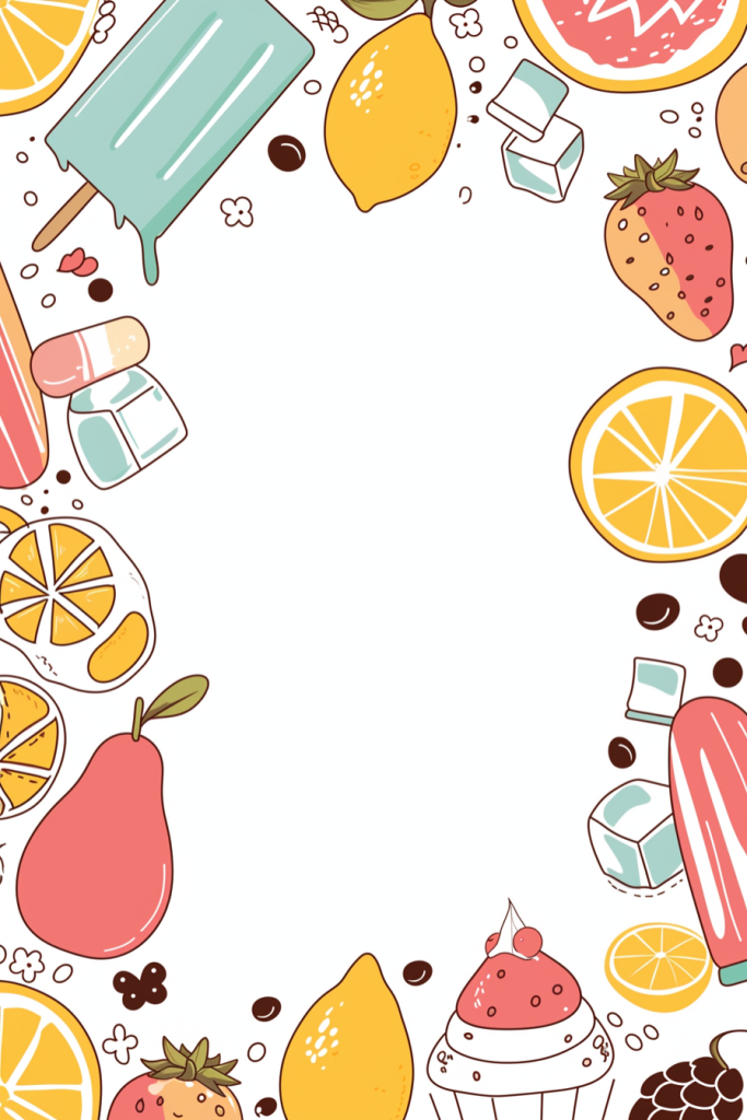 生鲜水果插画设计图案