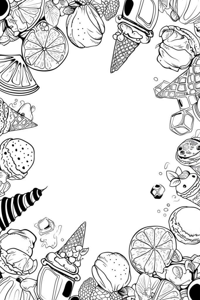 夏季水果插画设计图案