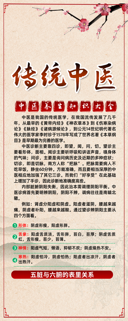 中医中药养生文化海报