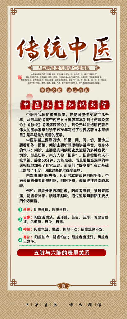中医文化养生海报