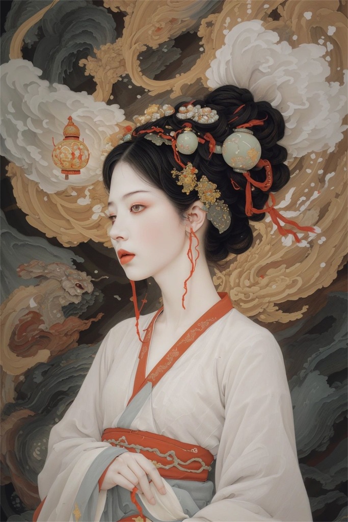 古装古风美女插画