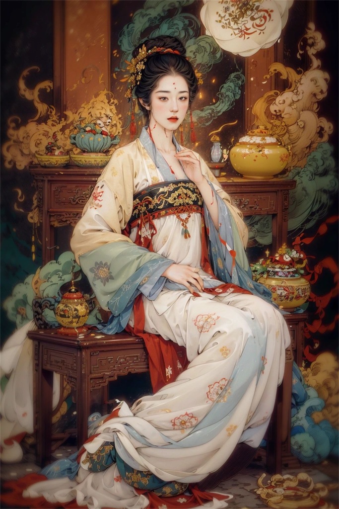 古装古风美女插画