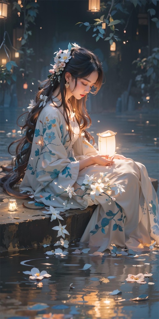国潮美女插画图片