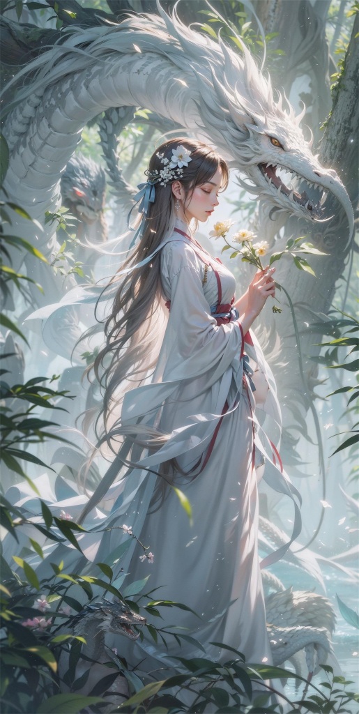 国潮美女插画图片