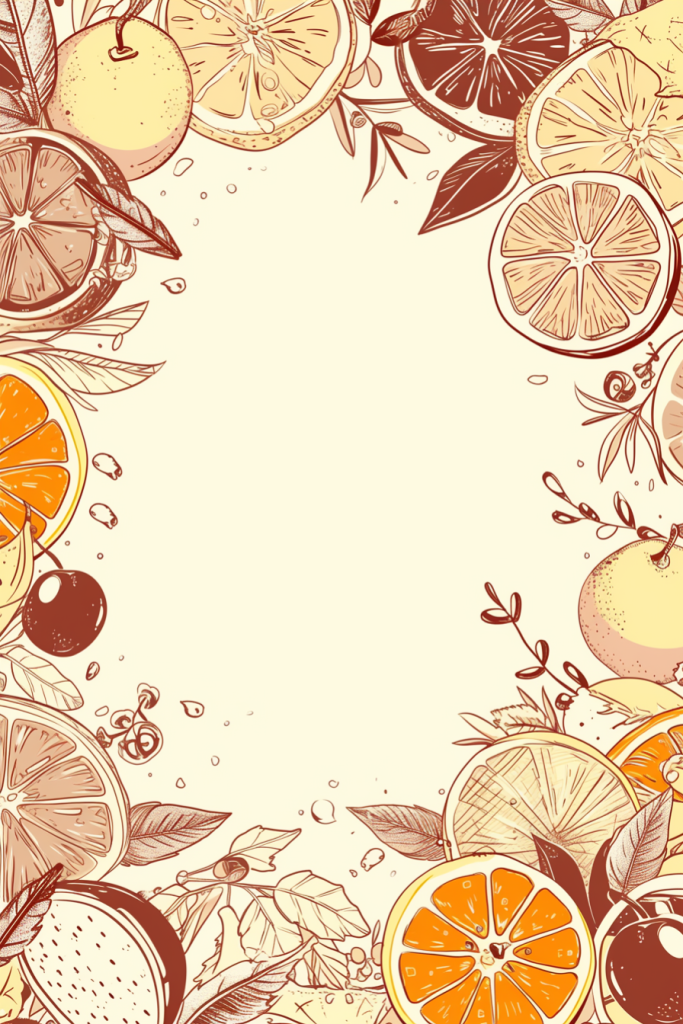生鲜水果背景图插画