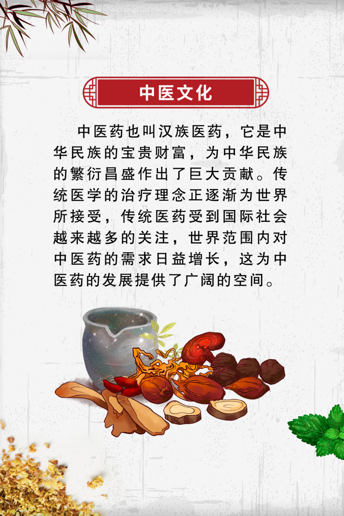 中医中药养生宣传海报