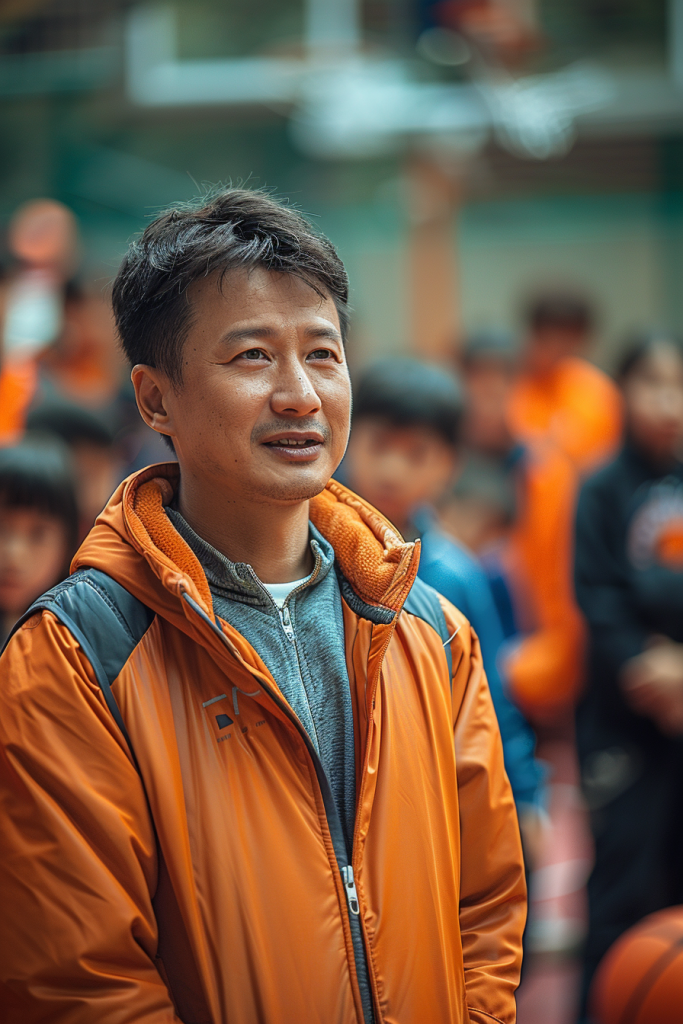教练指导篮球训练
