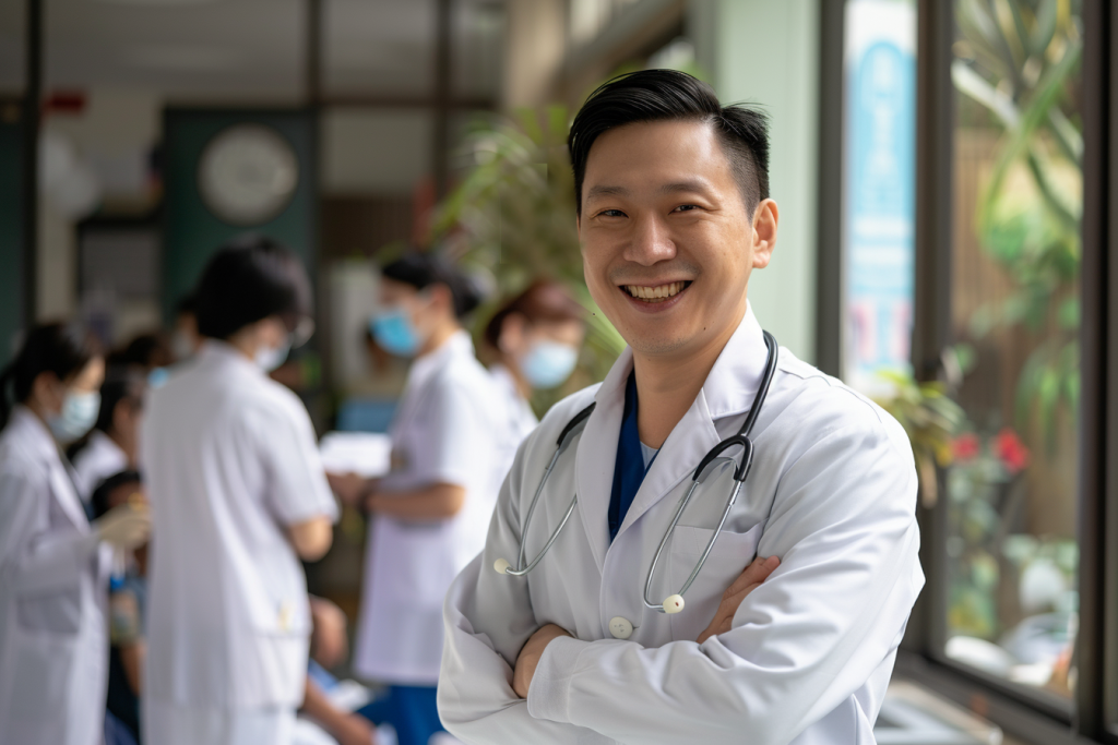 眼科男医生人像摄影图