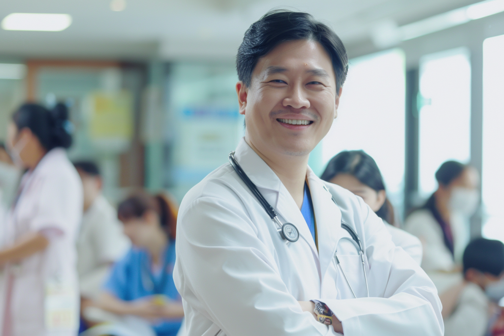医院男医生人像摄影图