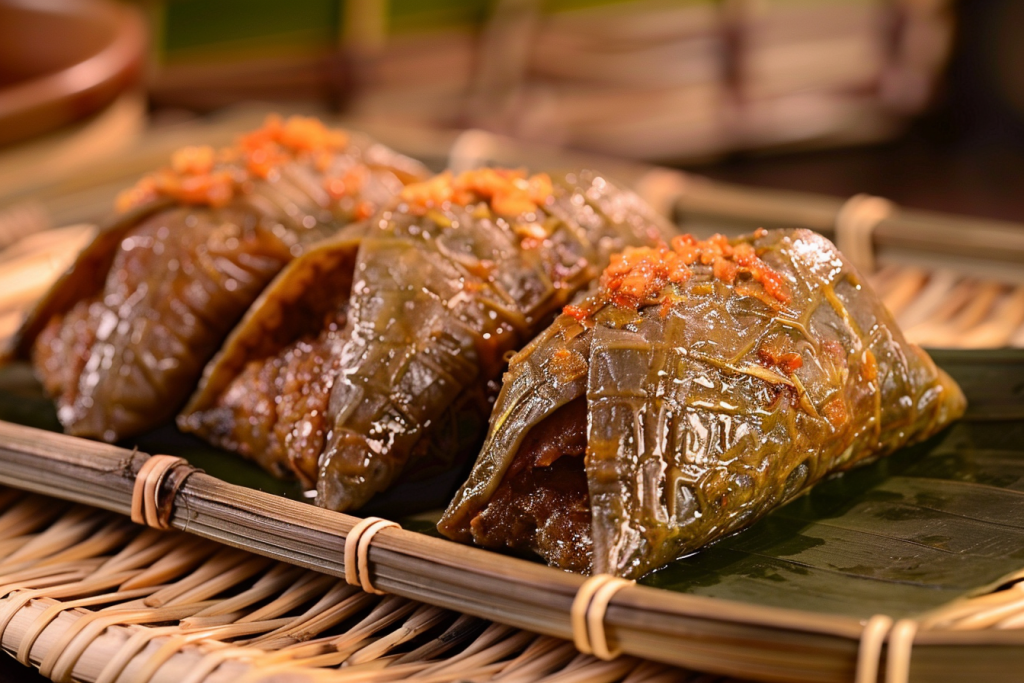 传统粽子美食摄影图
