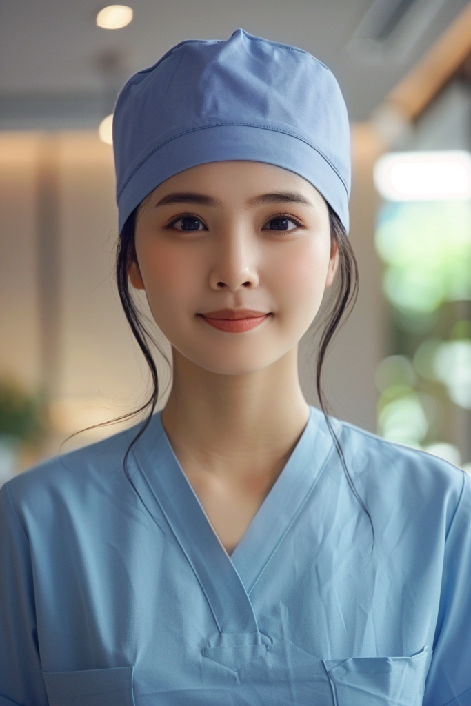 年轻护士人物摄影图