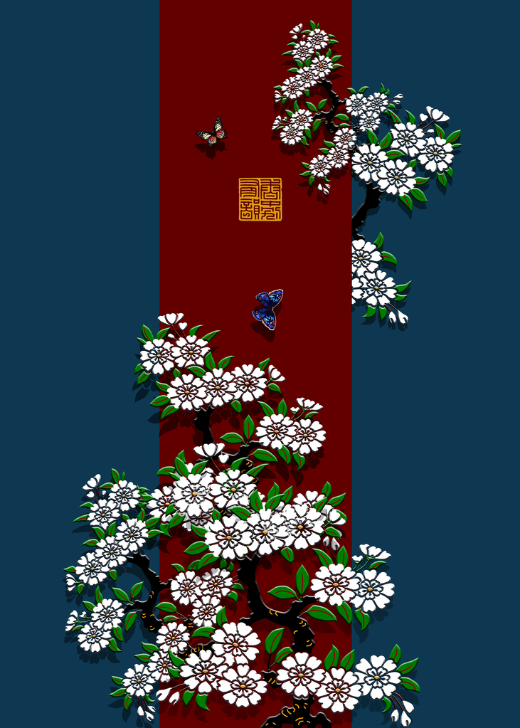 中国风国风中式海报背景素材