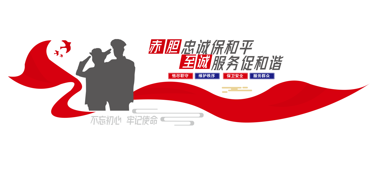 保卫处文化墙保安文化墙设计