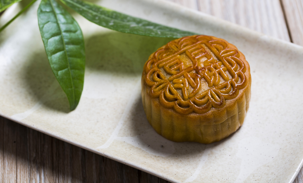 中秋节月饼背景图片