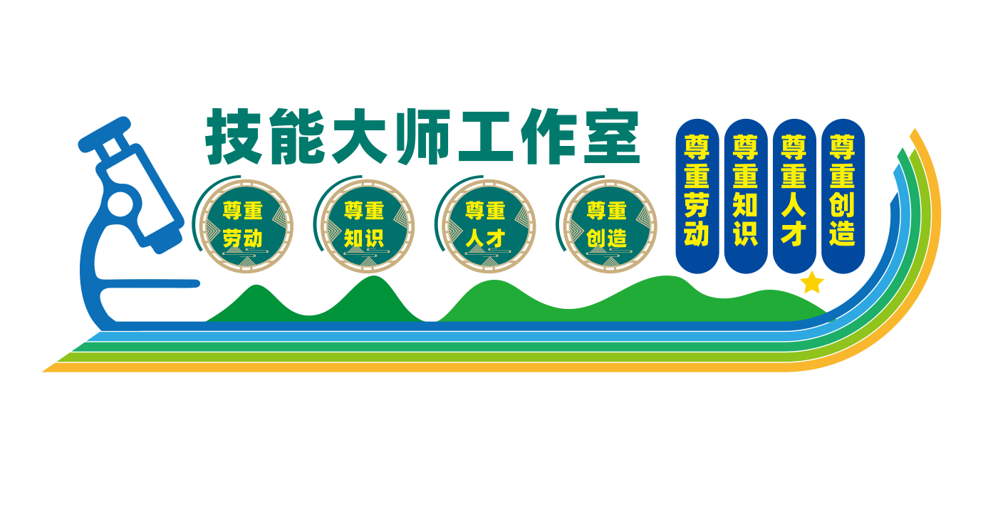 劳模之家技能大师劳模创新工作室社区文化墙