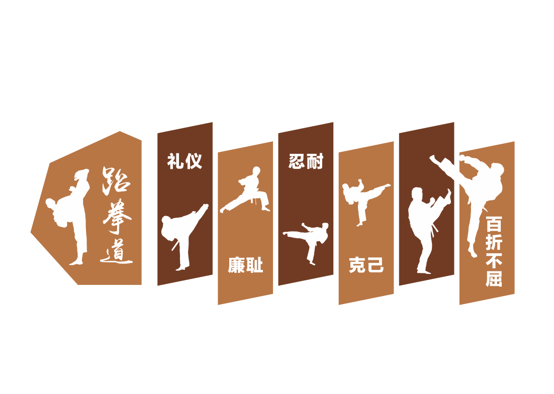 武术馆跆拳道文化墙