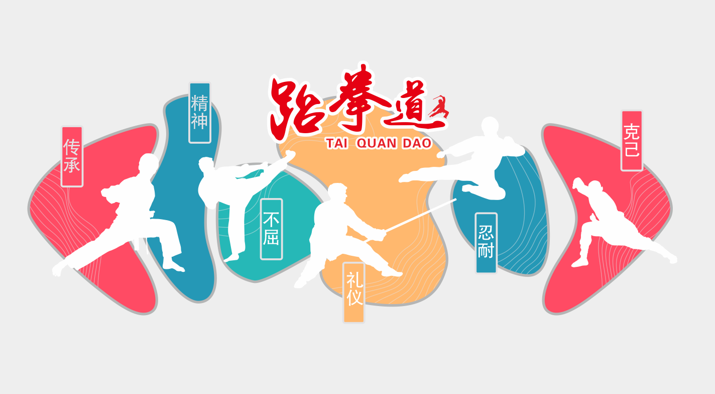 跆拳道宣传标语文化墙