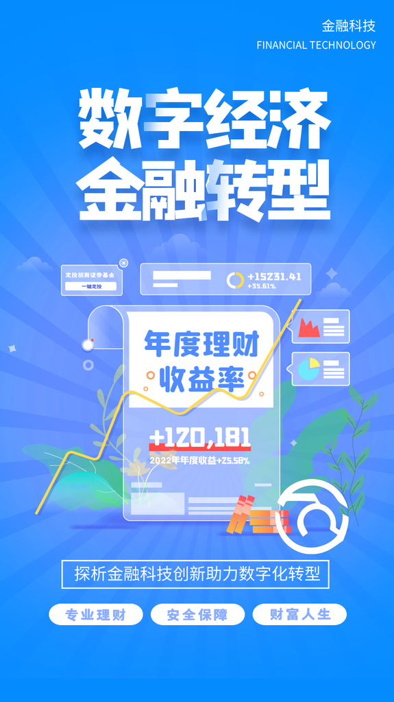 金融投资理财海报广告