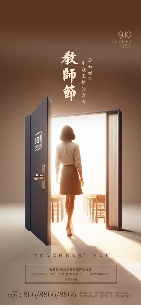 教师节促销宣传海报